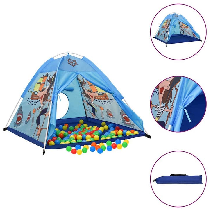 vidaXL Kinderspeeltent met 250 ballen 120x120x90 cm blauw, Kinderen en Baby's, Speelgoed | Buiten | Speeltoestellen, Nieuw, Verzenden