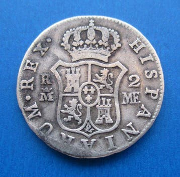 Espagne. Charles IV. 2 Reales 1799, Madrid MF. (Sans prix de