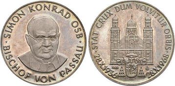 Ar-medaille 1968 Bayern-passau, Stadt, Timbres & Monnaies, Verzenden