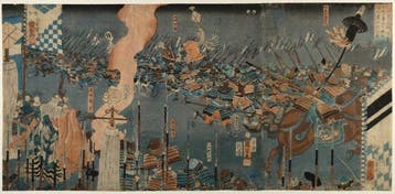 Utagawa Kuniyoshi /  (1797–1861) Slag bij Kawanakajima —