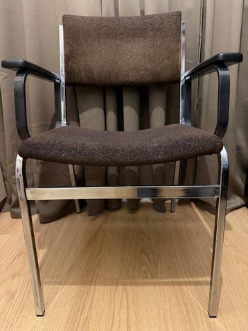Gijs van der Sluis - Fauteuil - Textiel, Chroom - Fauteuil