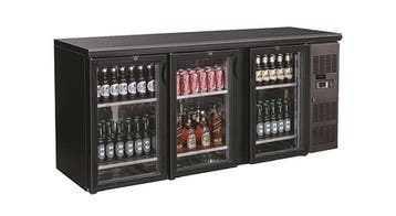 Barkoeler Zwart met 3 Glasdeuren, Verzenden