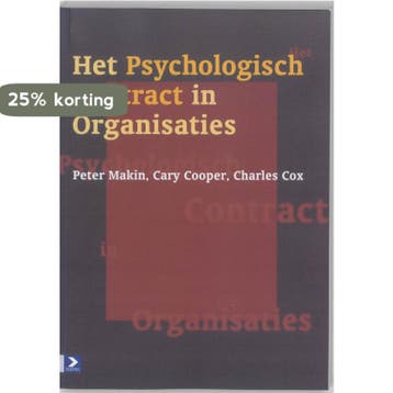 Het psychologisch contract in organisaties 9789052612065, Verzenden, P.J. Makin