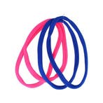 Haarband Sport 1cm - Endless Elastiek - Nylon - Roze Blauw -