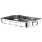 Braadslede | RVS | Beweegbare Zijgrepen | 430x310x60(h)mm, Verzenden, Nieuw in verpakking