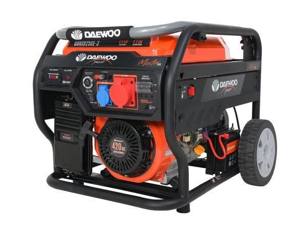 Veiling - Daewoo benzine generator 6,5kW GDAX9250E, Bricolage & Construction, Générateurs