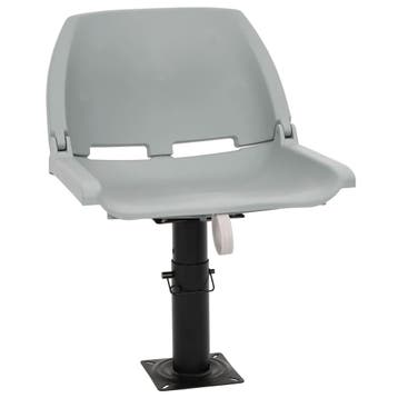 vidaXL 2-delige Bootstoelenset inklapbaar 48x51x41 cm grijs, Verzenden