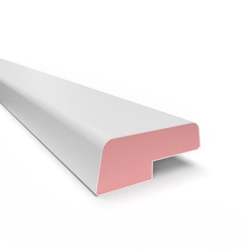 Kunststof, buigbare Durodeen opdek glaslat K13-32/5  kleur w, Verzenden, Nieuw