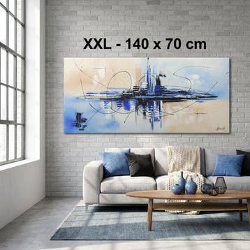 Monika Spiewak - Abstract - Oil Painting Stretched On The, Antiek en Kunst, Kunst | Schilderijen | Modern