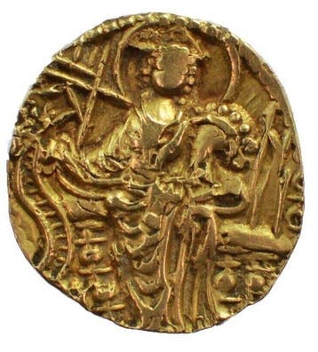 . Kushanrijk Shaka (AD 325 - 345). Gold Dinar 320 A.D.