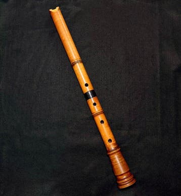 Vintage - Wooden Shakuhachi Flute, Tozan Style (), with, Musique & Instruments