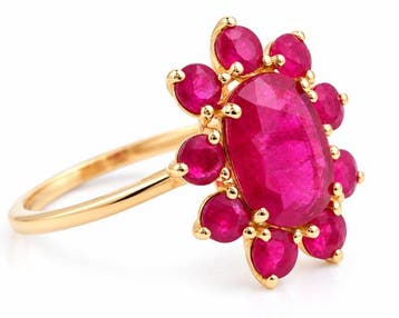 Zonder minimumprijs - Ring - 14 karaat Geel goud - 3.80ct.