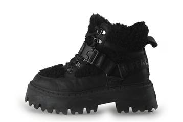 Buffalo Veterboots in maat 39 Zwart, Kleding | Dames, Verzenden, Zwart, Overige typen, Gedragen