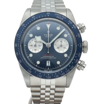 Tudor - Black Bay Chronograph Watch Jubilee Blue Boutique