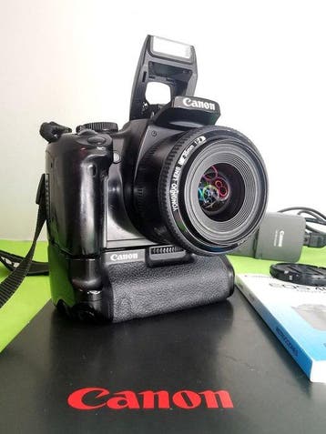 Canon KIT EOS 400D + lens 35mm f/2 + Battery Grip BG-E3 —, Nieuw