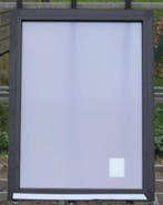 aluminium raam , chassis ,venster 86 x 114 zwart  ral 9005, Minder dan 75 cm, Raamkozijn, Ophalen of Verzenden, Inclusief glas