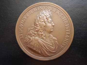 Frankrijk. Médaille en bronze Louis XIV. Seconde prise de