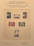 Belgique 1935 - Feuillet de luxe « Général Erskine » avec, Postzegels en Munten, Gestempeld
