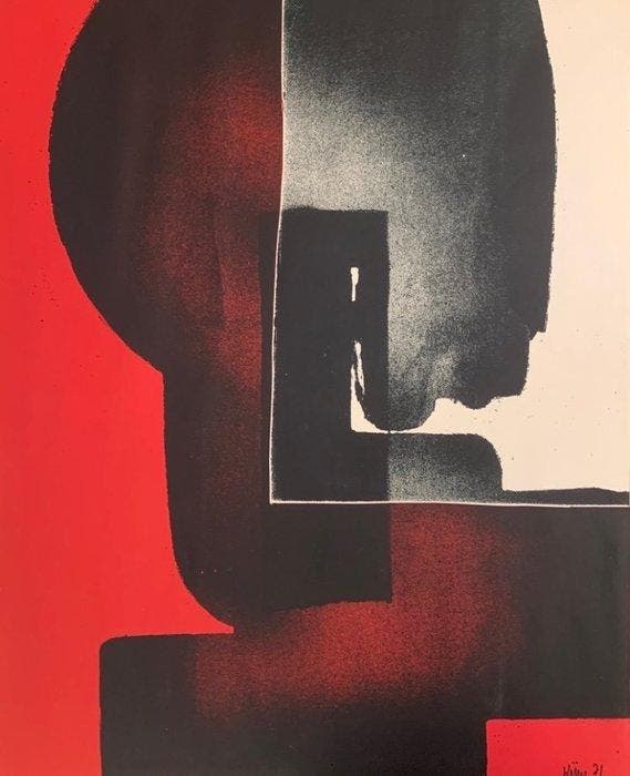 Ladislas Kijno (1921-2012) - Composition, Antiek en Kunst, Kunst | Schilderijen | Modern