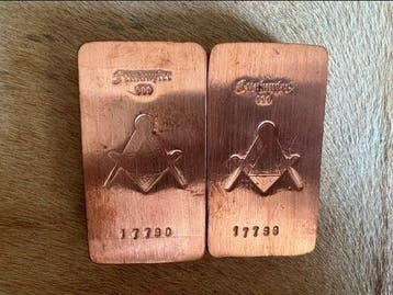 1400 grams - Koper .999 - Edelmetalle, Germany (Zonder