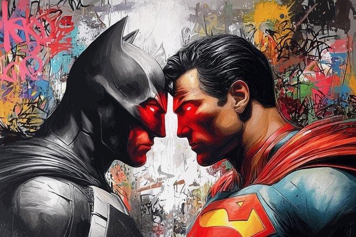 IPR Graph - Batman vs. Superman: Eternal Dissonance, Collections, Cinéma & Télévision