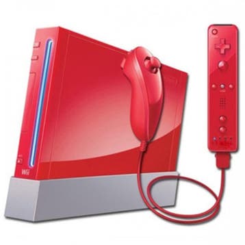 Nintendo Wii Rood + Controller (Bundel) (Wii Spelcomputers), Ophalen of Verzenden, Zo goed als nieuw