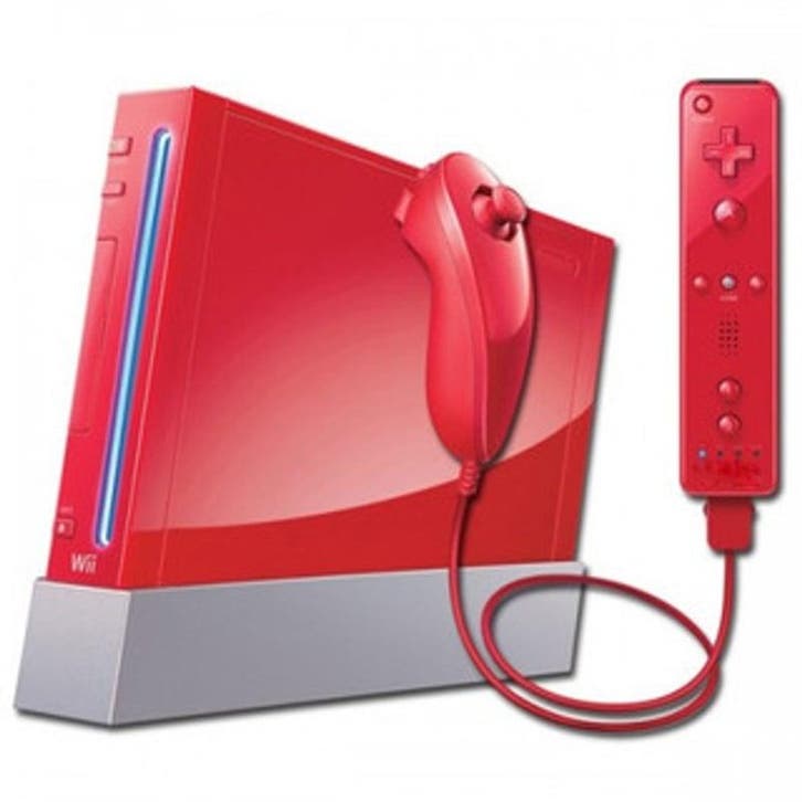 Nintendo Wii Rood + Controller (Bundel) (Wii Spelcomputers), Games en Spelcomputers, Spelcomputers | Nintendo Wii, Zo goed als nieuw