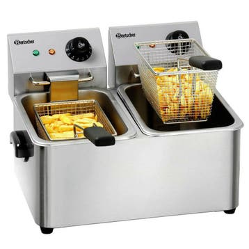 Friteuse | SNACK II | Elektrisch | 4+4L | 50°C/190°C | 4kW, Verzenden, Nieuw in verpakking