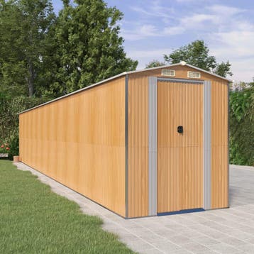 vidaXL Tuinschuur 192x1021x223 cm gegalvaniseerd staal, Tuin en Terras, Tuinhuizen, Verzenden, Nieuw