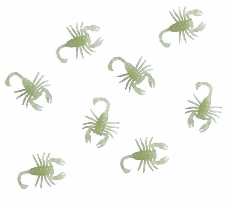 Tafeldecoratie Schorpioenen Glow In Teh Dark 6cm 8st, Hobby & Loisirs créatifs, Articles de fête, Envoi