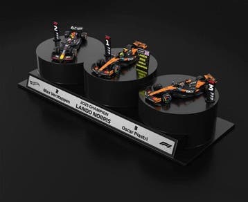 Hot Wheels 1:64 - Modelauto (3) - McLaren F1 podium set 2025, Nieuw