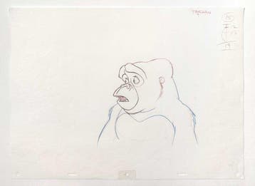 Tarzan : Zeldzame KALA Originele Animatieproductie-tekening, Verzamelen, Disney, Nieuw