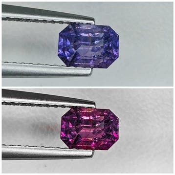 Zonder minimumprijs Saffier - 1.26 ct - International, Bijoux, Sacs & Beauté, Pierres précieuses