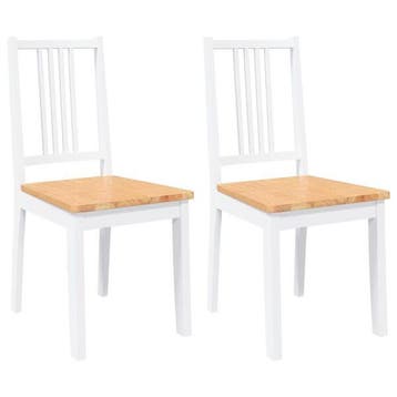 Lot 2 chaises hevea massif robustes - Seconde chance, Maison & Meubles, Verzenden, Tijdloos, ergonomisch