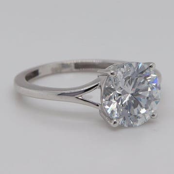 Zonder minimumprijs - Ring - 14 karaat Witgoud - 3.01ct. tw.