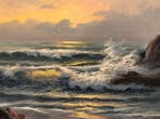 Rafael Albors Botí (1952) - Soleil Couchant à Dènia, Antiek en Kunst