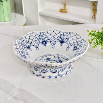Royal Copenhagen - Plateau - Bleu Flûté Pleine Dentelle -, Antiek en Kunst