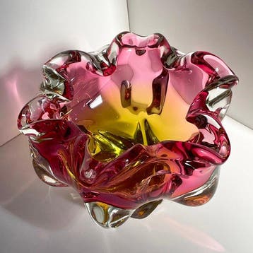 Josef Hospodka - Vaas - Kristal - Cranberry-Amber