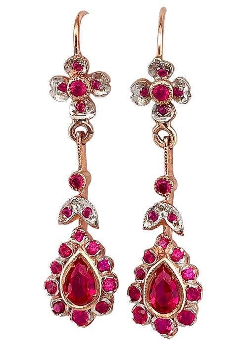 Zonder minimumprijs - Oorbellen - 9 kt. Roségoud, Zilver, Bijoux, Sacs & Beauté, Boucles d'oreilles