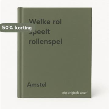 Welke rol speelt rollenspel 9789023900375 Amstel, Verzenden, Gelezen, Amstel