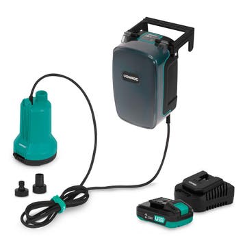 Accu Dompelpomp 20V - 90W – 4.500 l/h, 0,8 bar – vlakzuigend, Tuin en Terras, Waterpompen, Verzenden, Nieuw