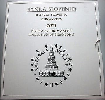 8,88 Euro,munten set 1 Cent-2 Euro 2011 Slowenien Republik, Verzenden