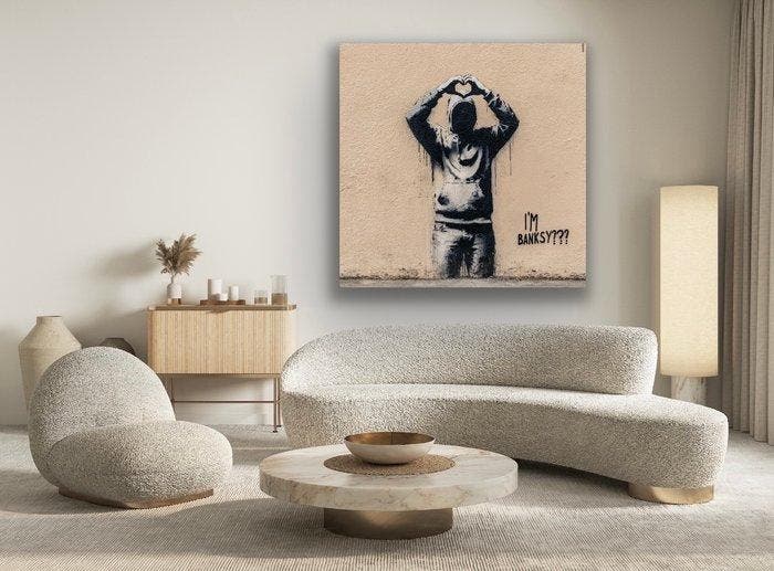 EMIR BERCUTTE - IM BANKSY ???- Toile L, Antiquités & Art, Art | Objets design