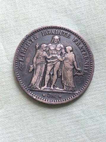 Frankrijk. 5 Francs 1849-K Hercule (Zonder minimumprijs)