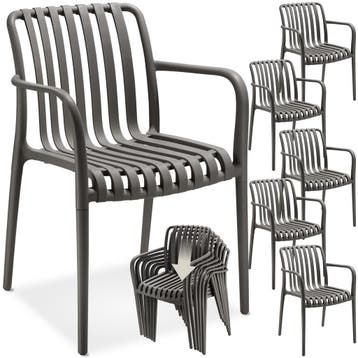 Tuinstoelen Alcudia, weerbestendig, stapelbaar, Tuin en Terras, Verzenden, Nieuw