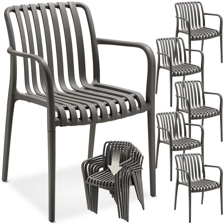 Tuinstoelen Alcudia, weerbestendig, stapelbaar, Tuin en Terras, Overige Tuin en Terras, Verzenden