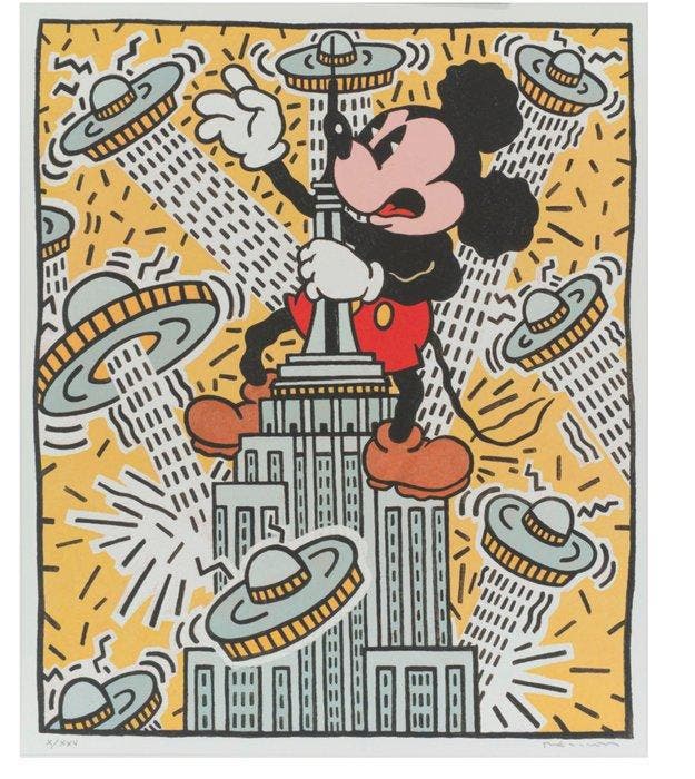 Fernando Bellver (1954) - American Art - Keith Haring, Antiquités & Art, Art | Objets design
