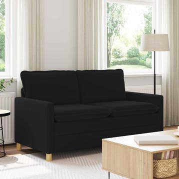 vidaXL bank / zetel Zwart 156 x 81 x 87,5 cm Stof, Verzenden, Nieuw