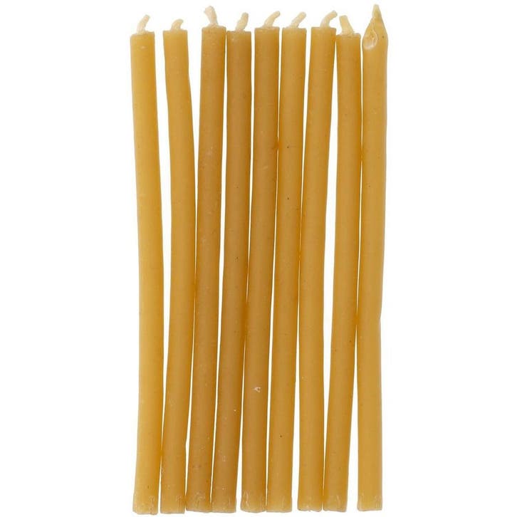Gele Kaarsen 10cm 24st, Hobby en Vrije tijd, Feestartikelen, Nieuw, Verzenden