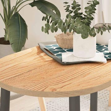 vidaXL Tafelblad 100x50x2 cm ovaal massief eikenhout, Verzenden